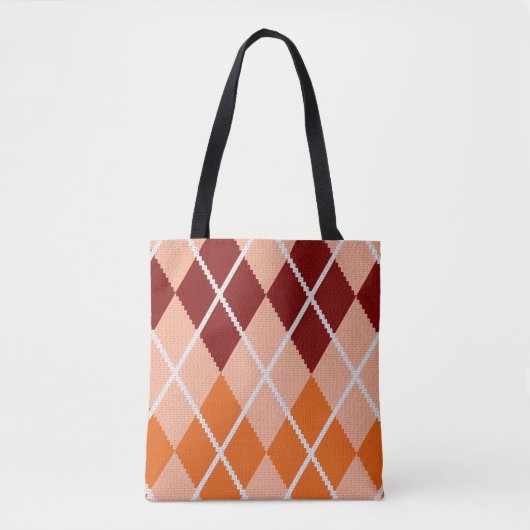 Realistischer Rauten-Stoff Tasche (Vorderseite)