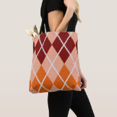Realistischer Rauten-Stoff Tasche (Von Nahem)