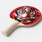 Realistischer Red Tiger Head - Tiger Ping Pong Pad Tischtennis Schläger (Vorderseite)