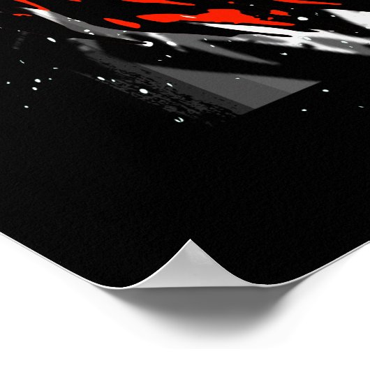 Realistischer Red Tiger Head - Tiger Poster (Ecke)