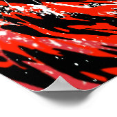 Realistischer Red Tiger Head - Tiger Poster (Ecke)