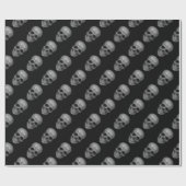 Realistischer Schädel Geschenkpapier (Flach)