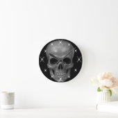 Realistischer Schädel Runde Wanduhr (Zuhause)