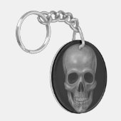 Realistischer Schädel Schlüsselanhänger (Vorderseite links)