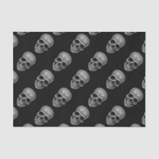 Realistischer Schädel Seidenpapier (Vorderseite)