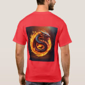 Realistischer Schlangendrache T-SHRT T-Shirt (Rückseite)