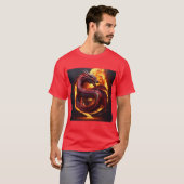 Realistischer Schlangendrache T-SHRT T-Shirt (Vorne ganz)