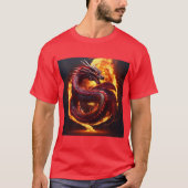 Realistischer Schlangendrache T-SHRT T-Shirt (Vorderseite)