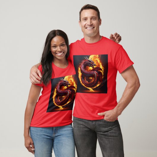 Realistischer Schlangendrache T-SHRT T-Shirt (Unisex)