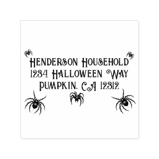 Realistischer Schwarzer Spider Permastempel (Design)