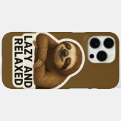 Realistischer Sloth-Sticker Case-Mate iPhone Hülle (Rückseite (Horizontal))