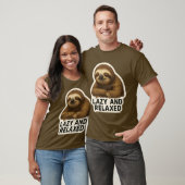 Realistischer Sloth-Sticker T-Shirt (Unisex)