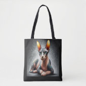 Realistischer Sphynx-Katze, sphynx-haarloser Katze Tasche (Vorderseite)