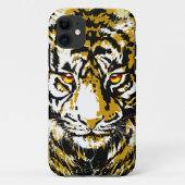 Realistischer Tiger iPhone Case - Tiger Head Zeich (Rückseite)