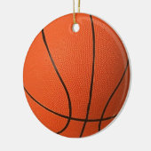 Realistischer und cooler Basketball Keramikornament (Links)