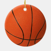 Realistischer und cooler Basketball Keramikornament (Hinten)