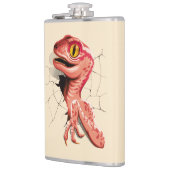 Realistischer Velociraptor Dinosaur Hatching Flachmann (Links)