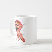 Realistischer Velociraptor Dinosaur Hatching Kaffeetasse (Vorderseite Links)