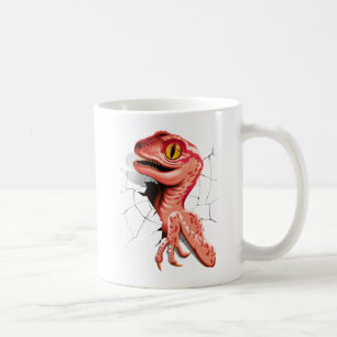 Realistischer Velociraptor Dinosaur Hatching Kaffeetasse