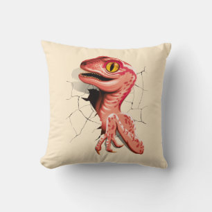 Realistischer Velociraptor Dinosaur Hatching Kissen