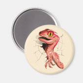 Realistischer Velociraptor Dinosaur Hatching Magnet (Vorderseite/Rückseite)
