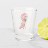 Realistischer Velociraptor Dinosaur Hatching Schnapsglas (Rückseite)