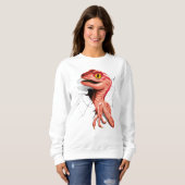 Realistischer Velociraptor Dinosaur Hatching Sweatshirt (Vorne ganz)