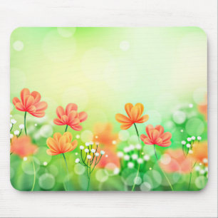 Realistischer verschwommener Frühlingshintergrund- Mousepad