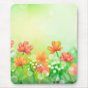 Realistischer verschwommener Frühlingshintergrund- Mousepad
