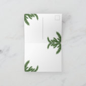 realistischer Weihnachtsbaum mit goldener Dekorati Dankeskarte (Innenseite)