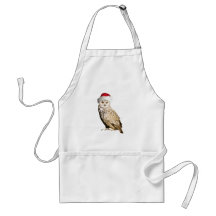 Realistischer Weihnachtskauz mit Mütze und Festiva