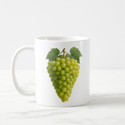 Realistischer Weintrauben Kaffeetasse (Links)