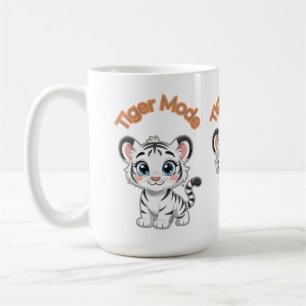 Realistischer Weißer Tiger – Fotorealistischer Wil Kaffeetasse