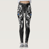 Realistischer Weißtiger-Kopf - Leggings (Vorderseite)