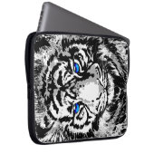 Realistischer White Tiger Head - Tiger Laptop Case (Vorne Rechts)