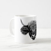 Realistischer Yak Head T - Shirt - Einzigartig Sch Kaffeetasse (Vorderseite Links)