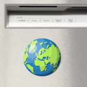 Realistisches 3D-Globus-Design Erde Planet Kunst Magnet (In Situ (Geschirrspüler))