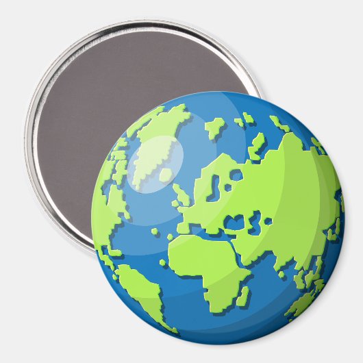 Realistisches 3D-Globus-Design Erde Planet Kunst Magnet (Vorderseite/Rückseite)