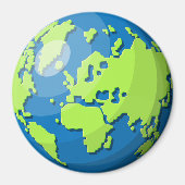 Realistisches 3D-Globus-Design Erde Planet Kunst Magnet (Vorne)