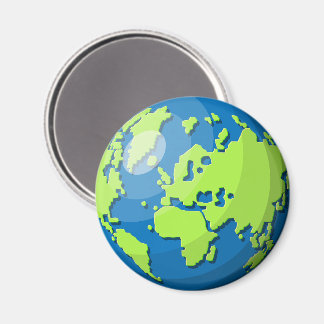 Realistisches 3D-Globus-Design Erde Planet Kunst Magnet