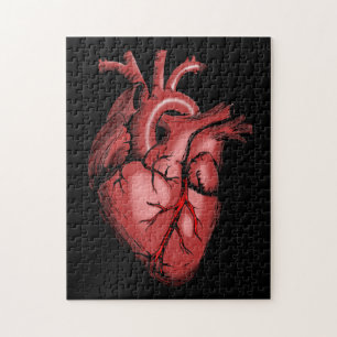 Realistisches Anatomisches Heart Image Jigsaw Puzz Puzzle