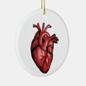 Realistisches Anatomisches Herzbild Keramik Ornament (Rechts)