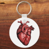 Realistisches Anatomisches Herzbild Schlüsselanhänger (Vorderseite)