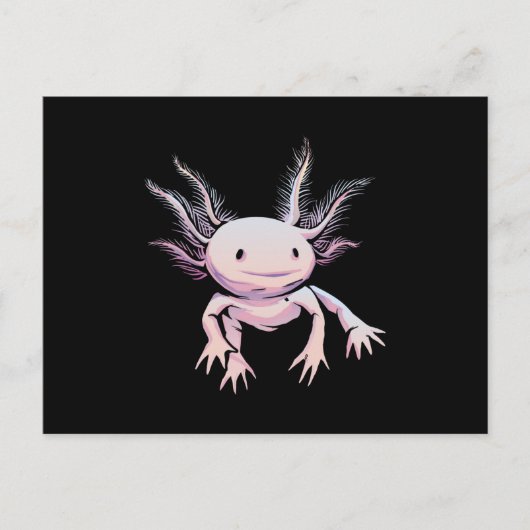 Realistisches Axolotl Postkarte (Vorderseite)