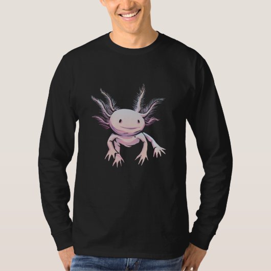 Realistisches Axolotl-Tier T-Shirt (Vorderseite)