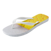 Realistisches Bier Badesandalen (Schrägansicht)