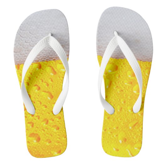 Realistisches Bier Badesandalen (Fußbett)