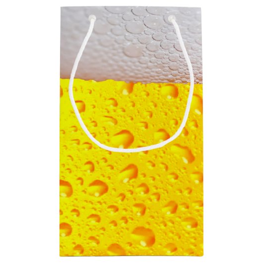 Realistisches Bier Kleine Geschenktüte (Rückseite)