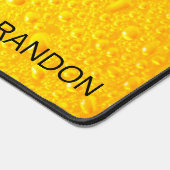 Realistisches Bier personalisieren Schreibtischunterlage (Ecke)