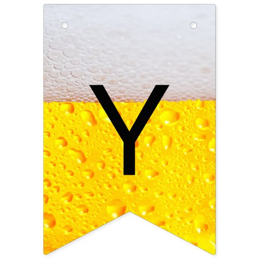 Realistisches Bier Wimpelkette (Zweite Fahne)